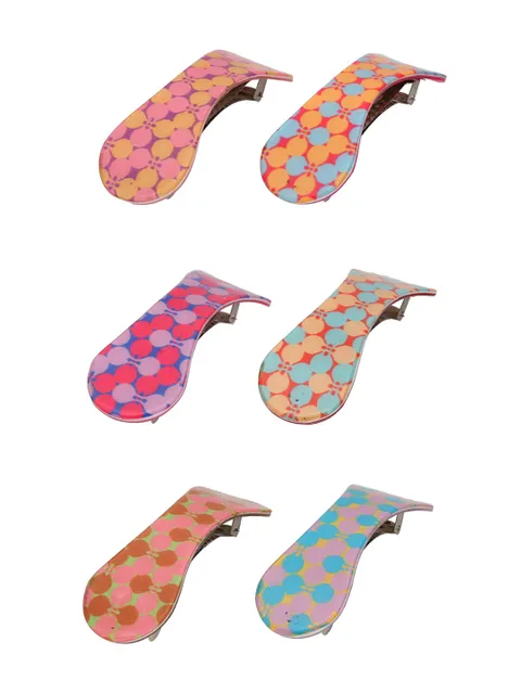 Printed Hair Clip in Assorted color - CNB39668