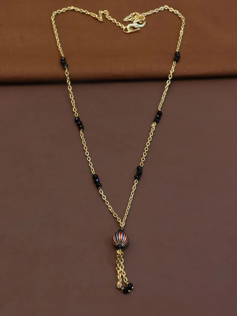 Traditional Single Line Mangalsutra in Gold finish - M11