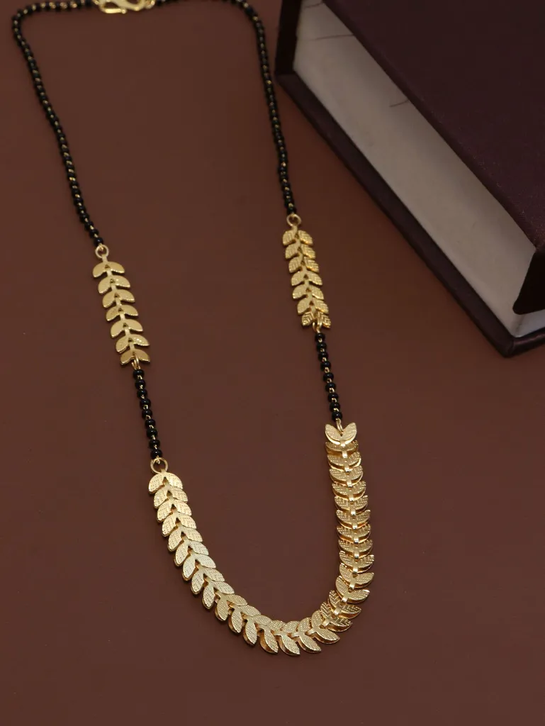 Traditional Single Line Mangalsutra in Gold finish - M1