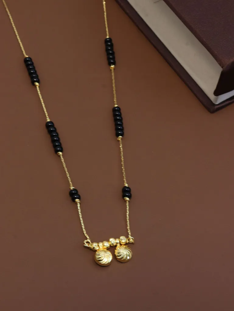 Traditional Single Line Mangalsutra in Gold finish - M41