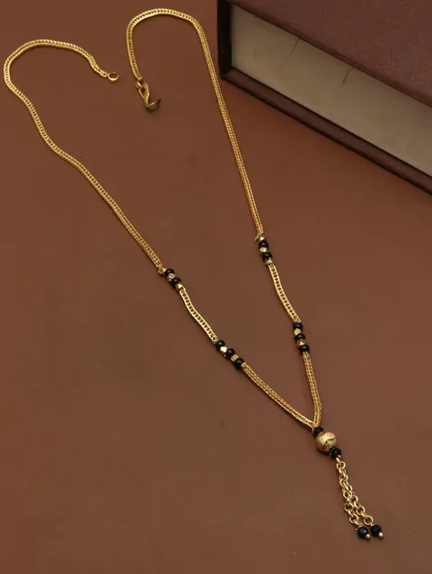 Traditional Single Line Mangalsutra in Gold finish - M70