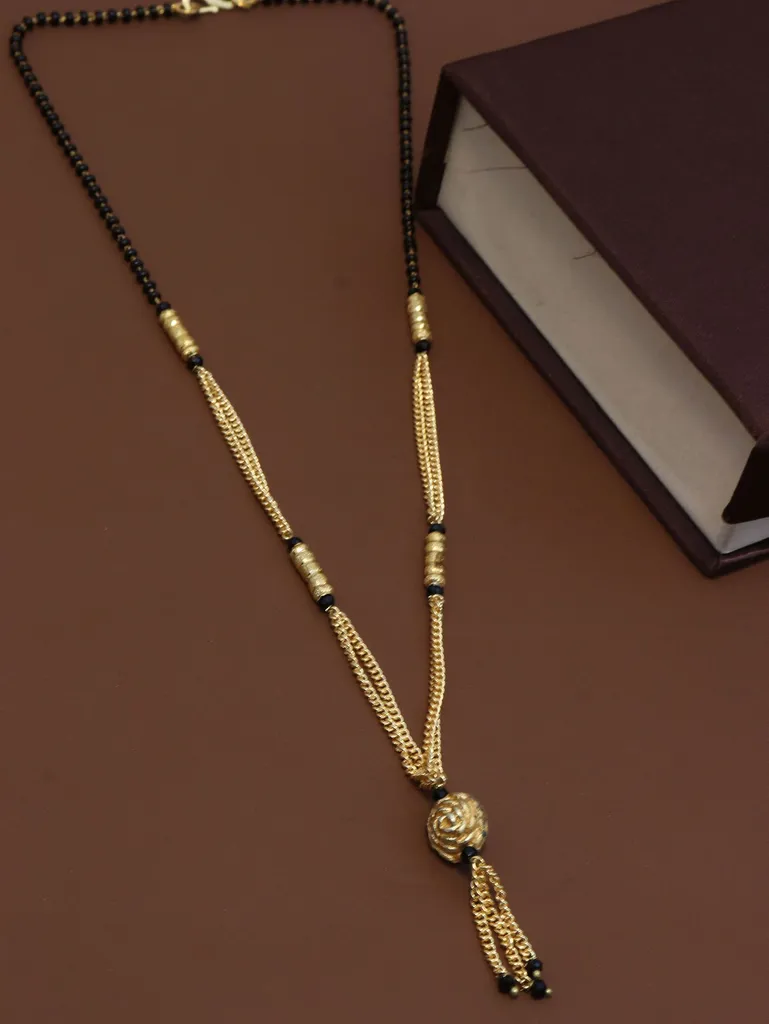 Traditional Double Line Mangalsutra in Gold finish - M82