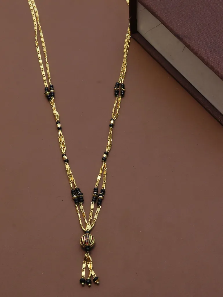 Traditional Double Line Mangalsutra in Gold finish - M104