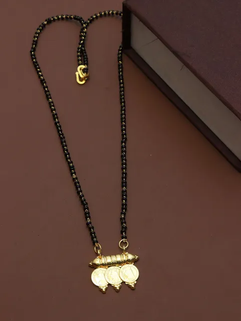 Traditional Single Line Mangalsutra in Gold finish - M118