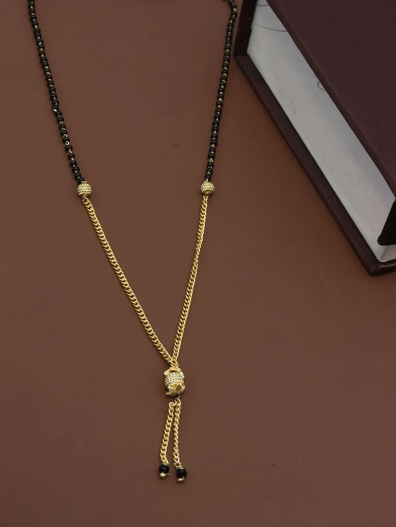 Traditional Single Line Mangalsutra in Gold finish - M150