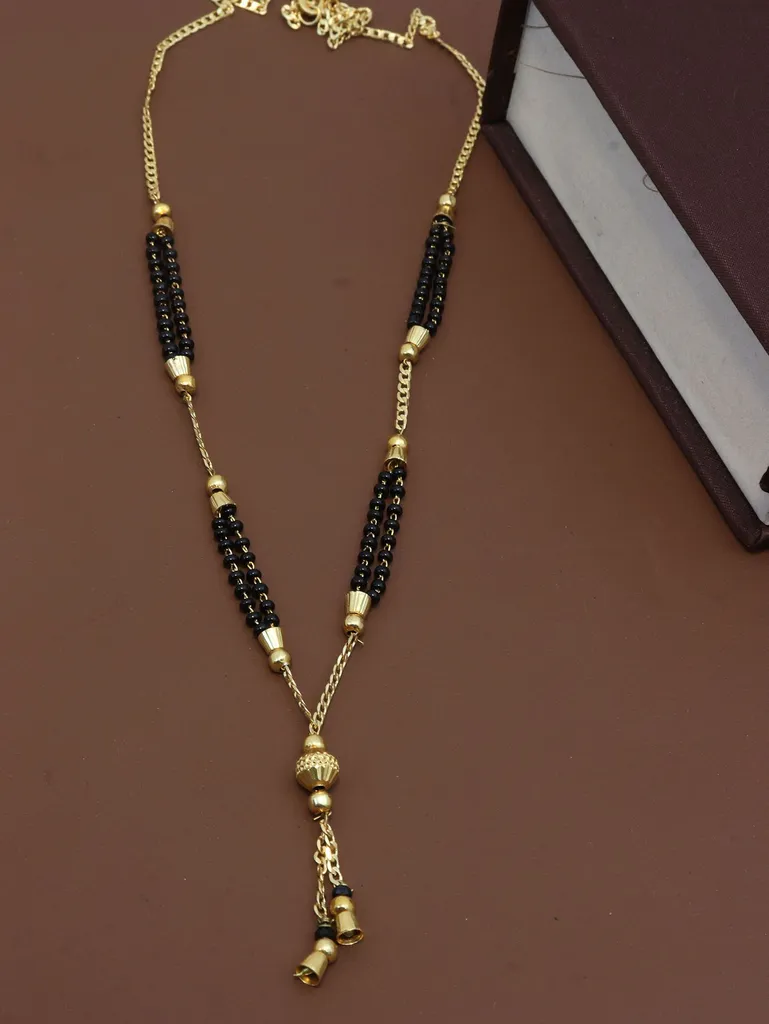 Traditional Double Line Mangalsutra in Gold finish - M176