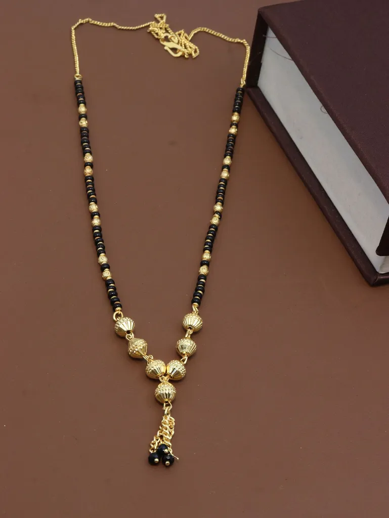 Traditional Single Line Mangalsutra in Gold finish - M178