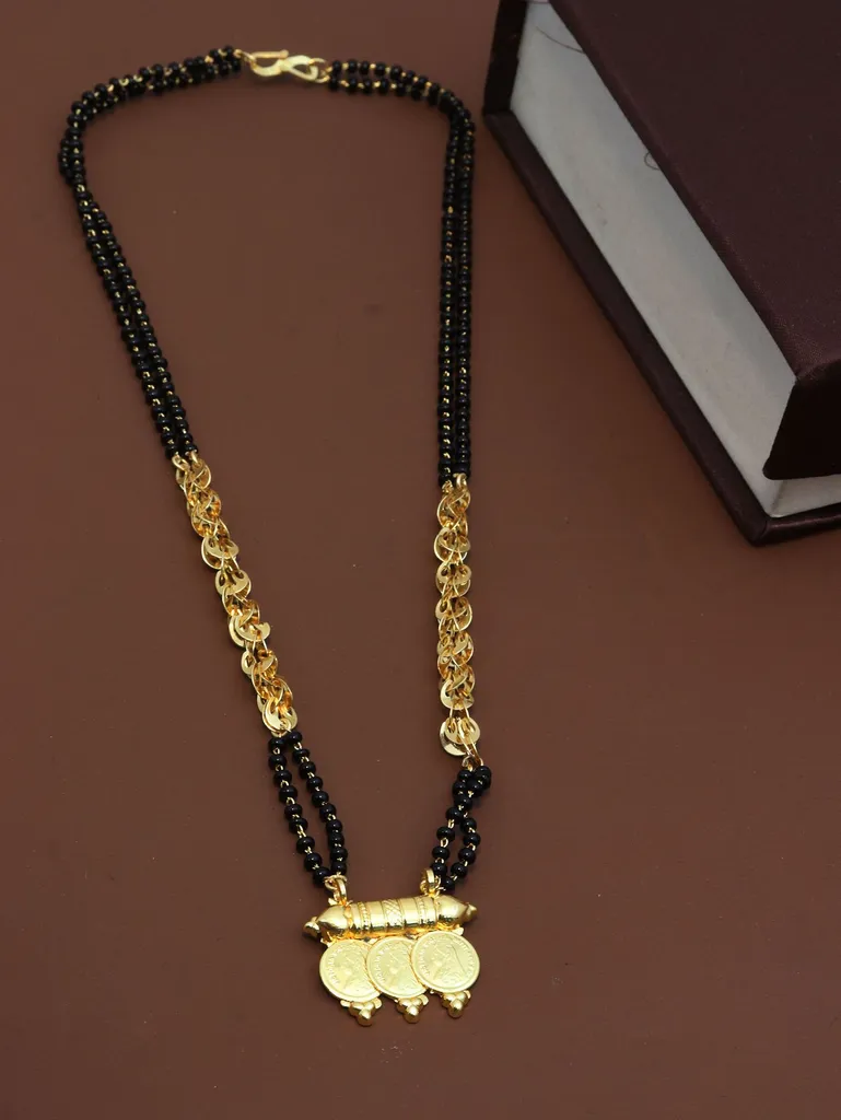 Traditional Double Line Mangalsutra in Gold finish - M185