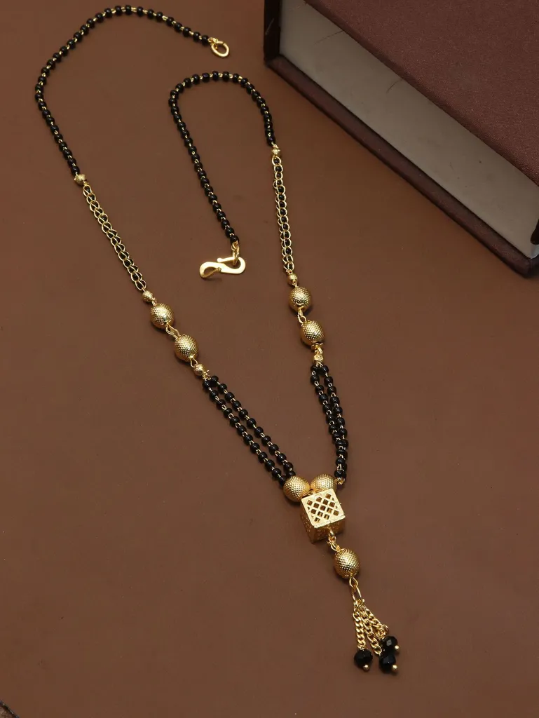 Traditional Single Line Mangalsutra in Gold finish - M225