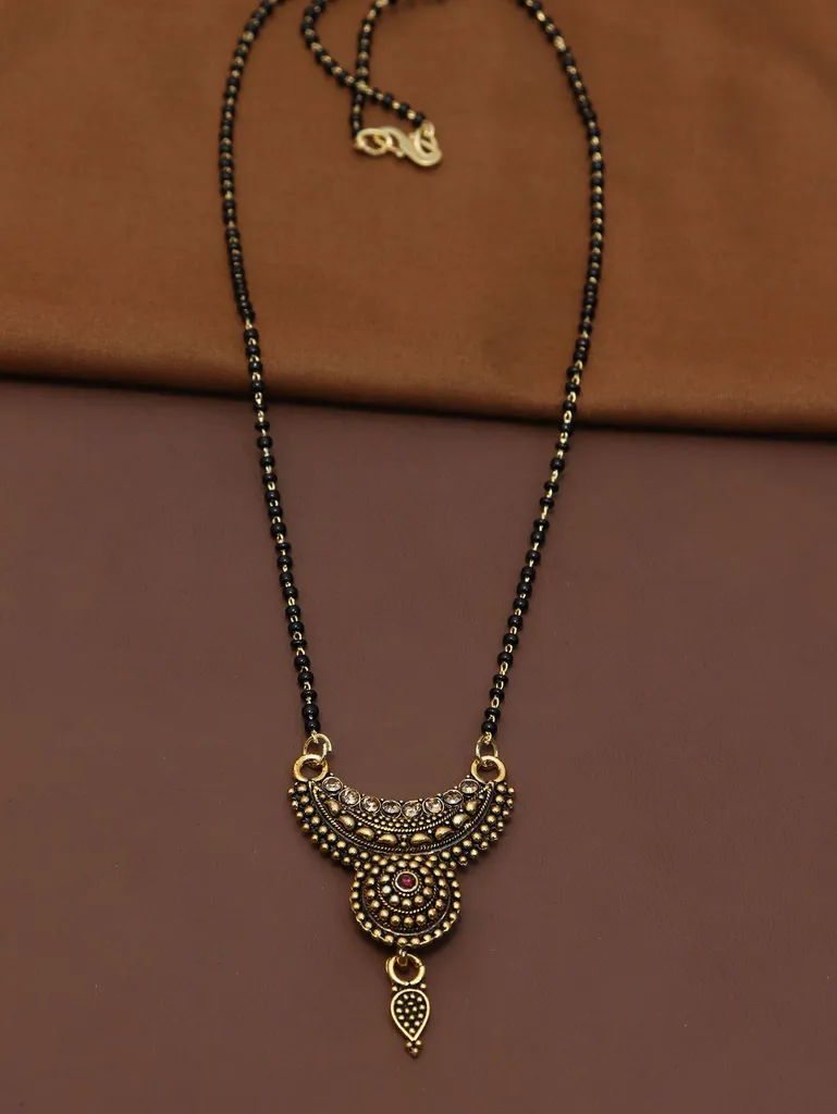 Traditional Single Line Mangalsutra in Gold finish - M323