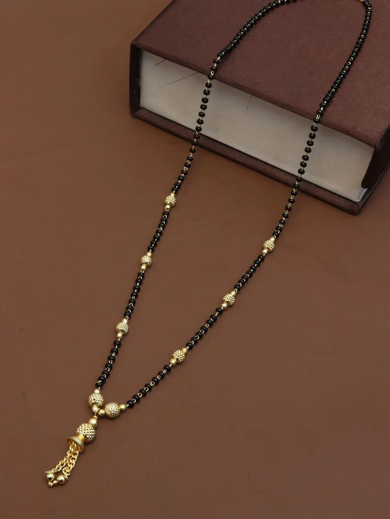 Traditional Single Line Mangalsutra in Gold finish - M324