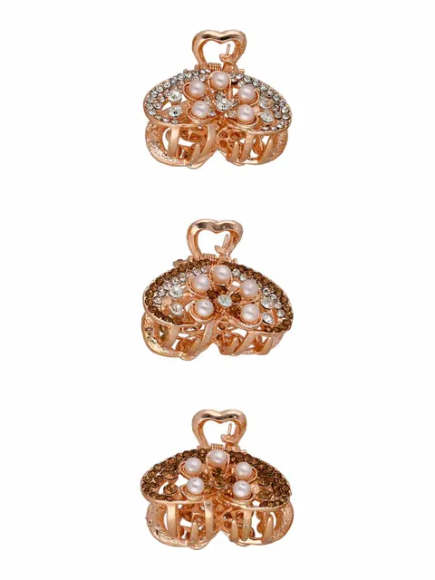 Fancy Butterfly Clip in Rose Gold finish - OMS206LC