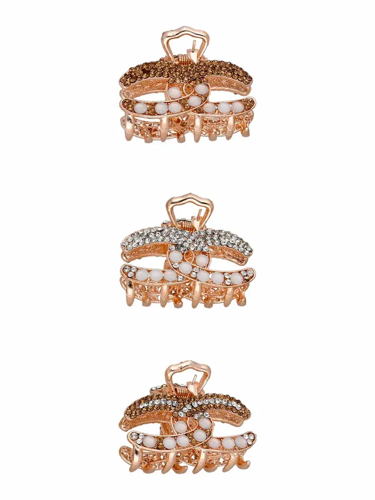 Fancy Butterfly Clip in Rose Gold finish - OMS217LC