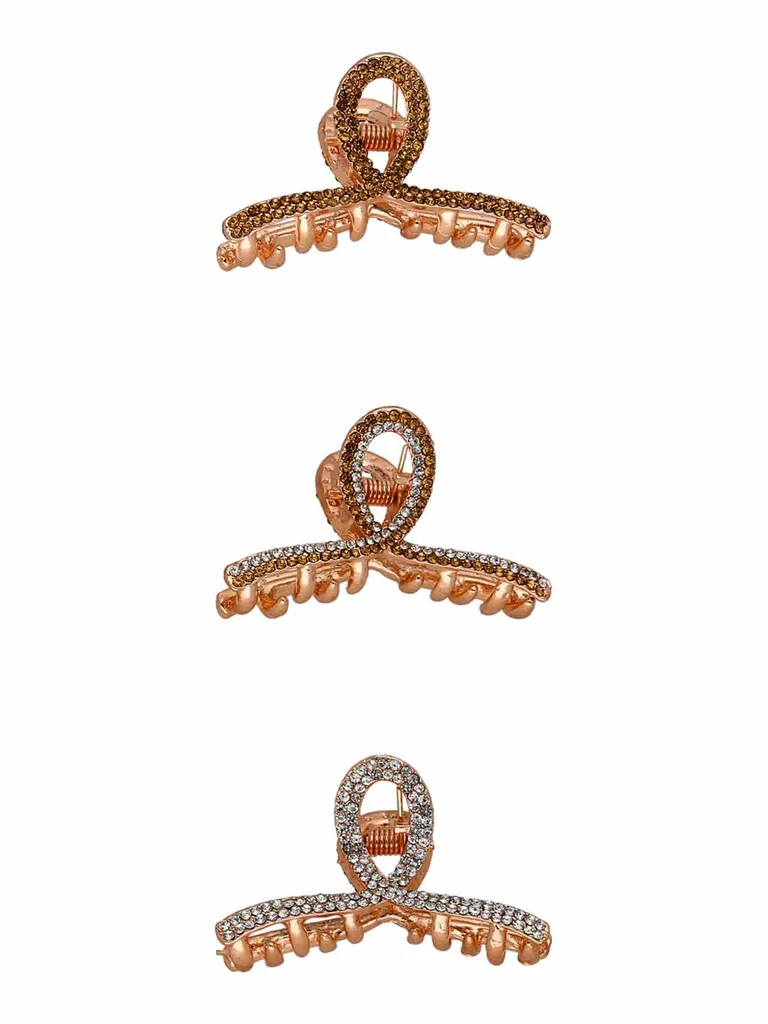 Fancy Butterfly Clip in Rose Gold finish - OMS266LC