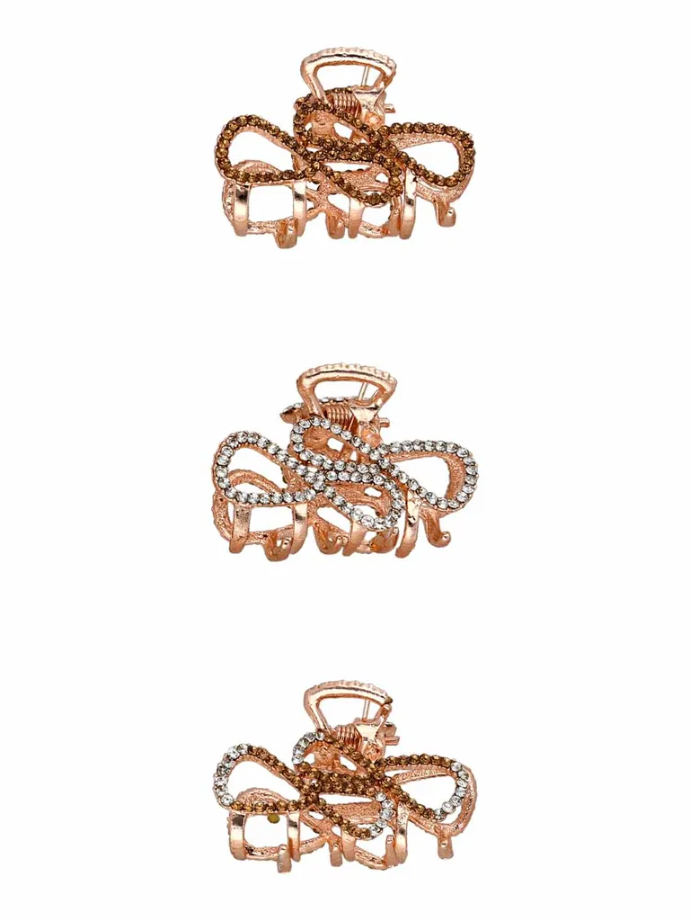 Fancy Butterfly Clip in Rose Gold finish - OMS162LC
