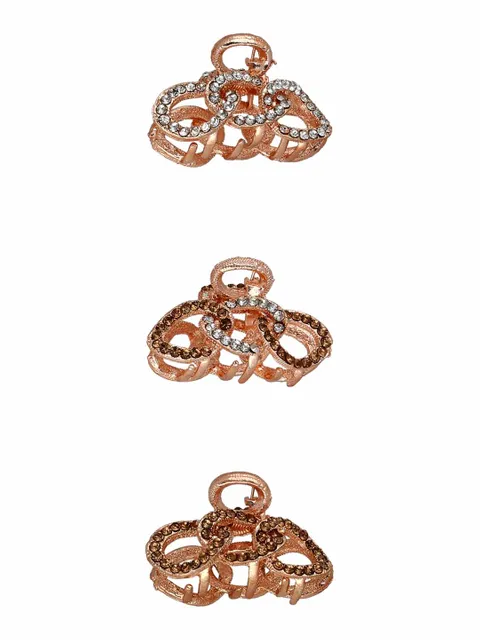 Fancy Butterfly Clip in Rose Gold finish - OMS246LC