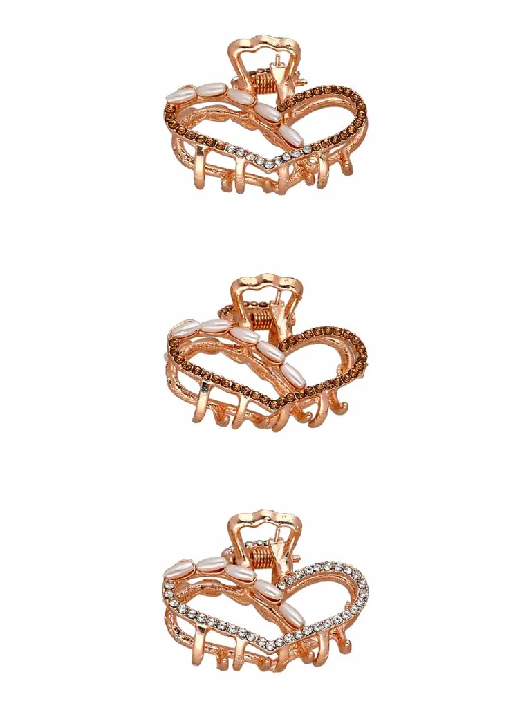 Fancy Butterfly Clip in Rose Gold finish - OMS111LC