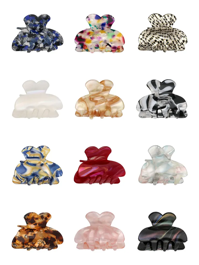 Printed Butterfly Clip in Assorted color - CNB39177