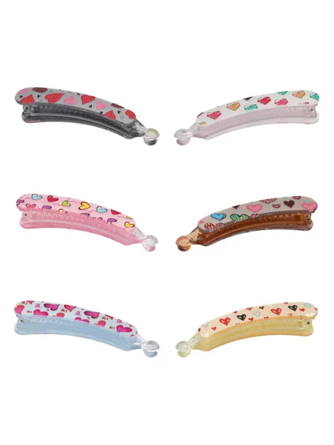 Printed Banana Clip in Assorted color - CNB39679