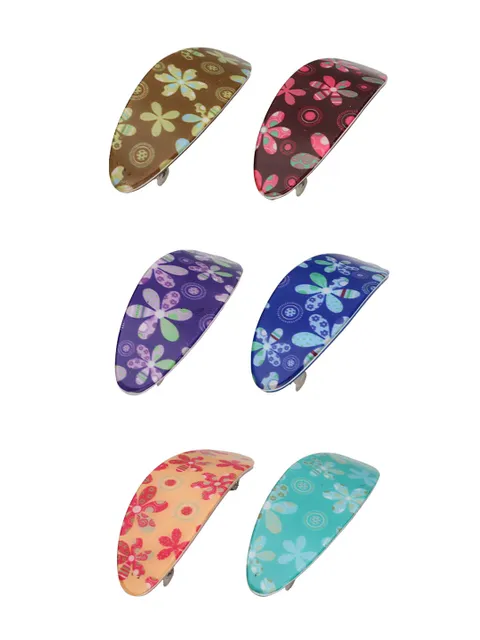 Printed Hair Clip in Assorted color - KIN65B
