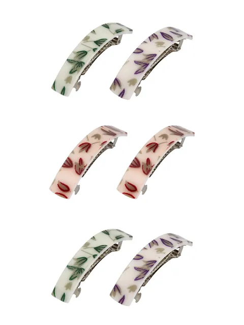 Printed Hair Clip in Assorted color - CNB39807
