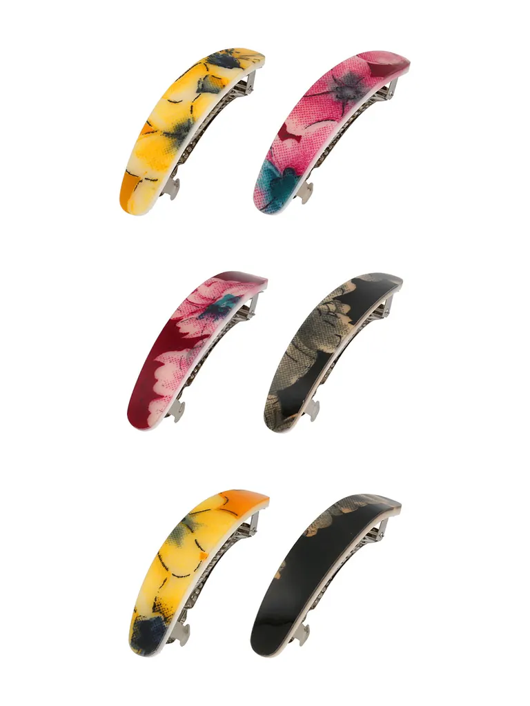Printed Hair Clip in Assorted color - NIH207
