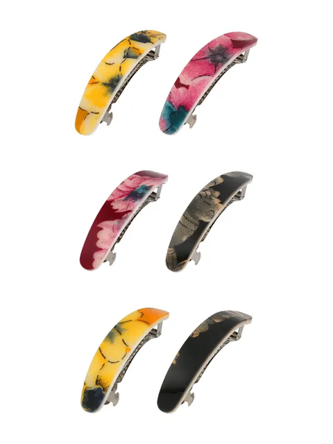 Printed Hair Clip in Assorted color - NIH207