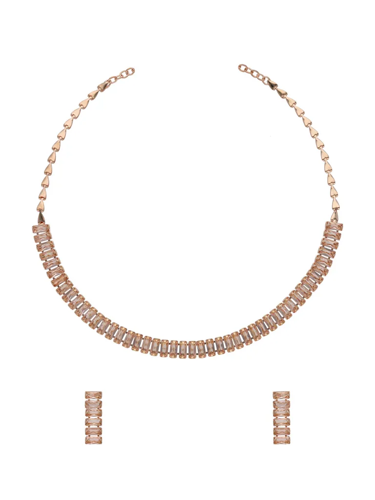 Western Necklace Set in Rose Gold finish - CNB23203