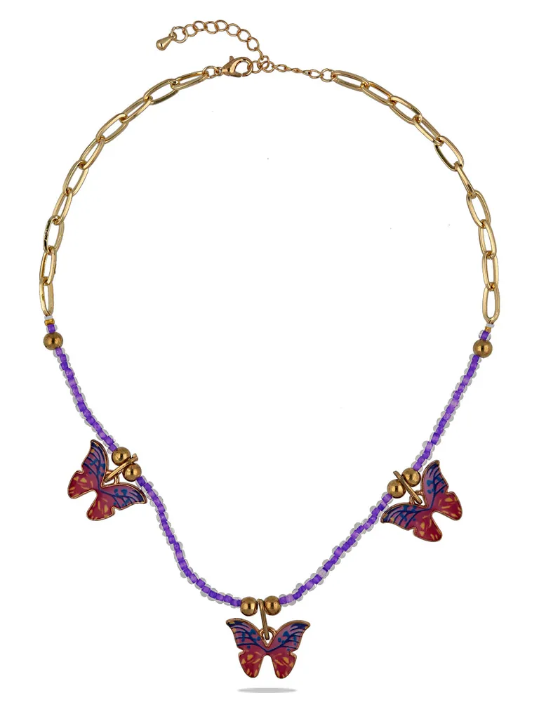 Western Necklace in Gold finish - CNB27919