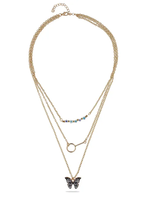 Western Necklace in Gold finish - CNB28056