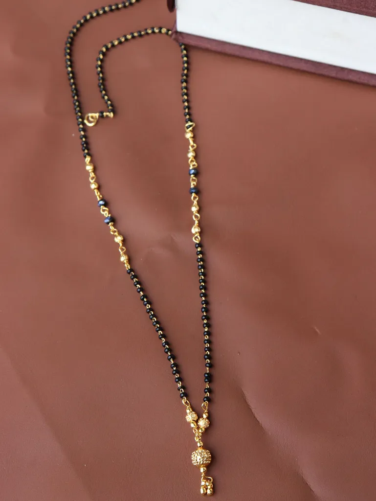 Traditional Single Line Mangalsutra in Gold finish - M913