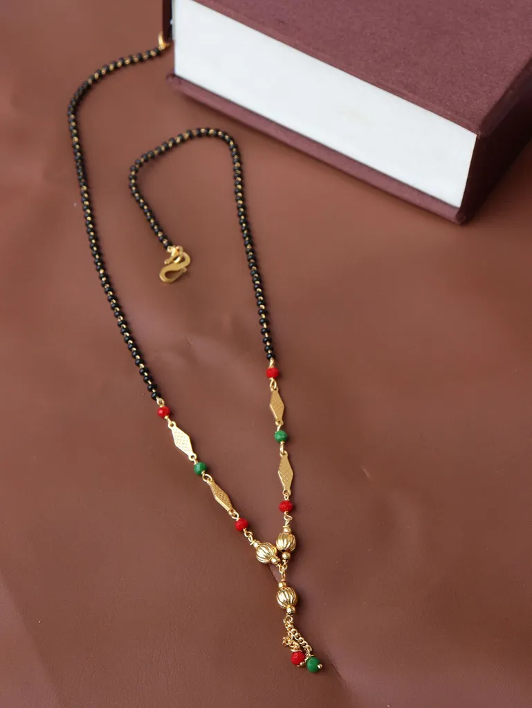 Traditional Single Line Mangalsutra in Gold finish - M916