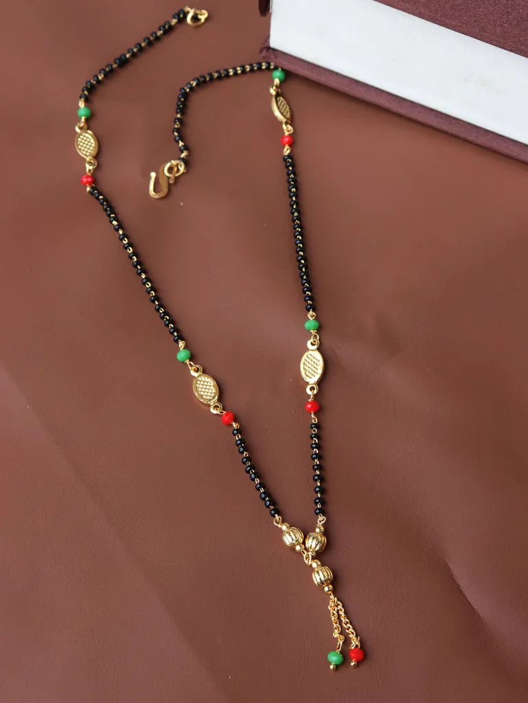 Traditional Single Line Mangalsutra in Gold finish - M917
