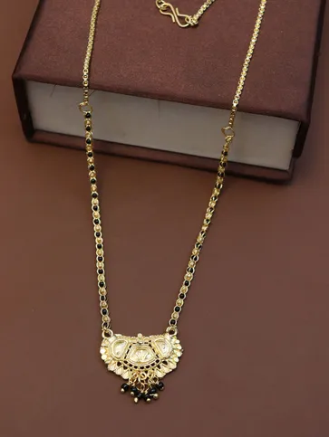 Traditional Single Line Mangalsutra in Gold finish - M922
