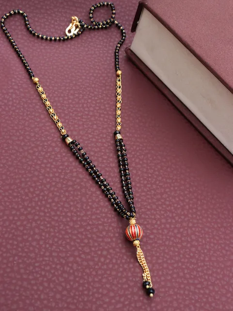 Traditional Single Line Mangalsutra in Gold finish - M938