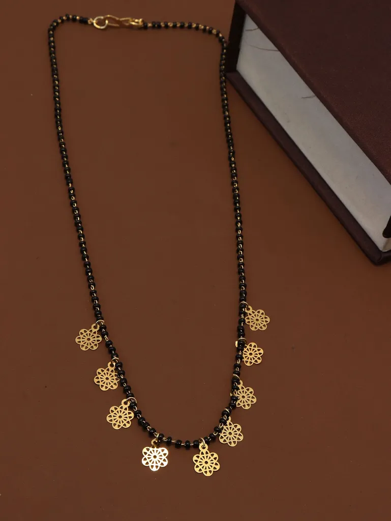 Traditional Single Line Mangalsutra in Gold finish - M1003