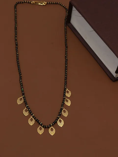 Traditional Single Line Mangalsutra in Gold finish - M1004