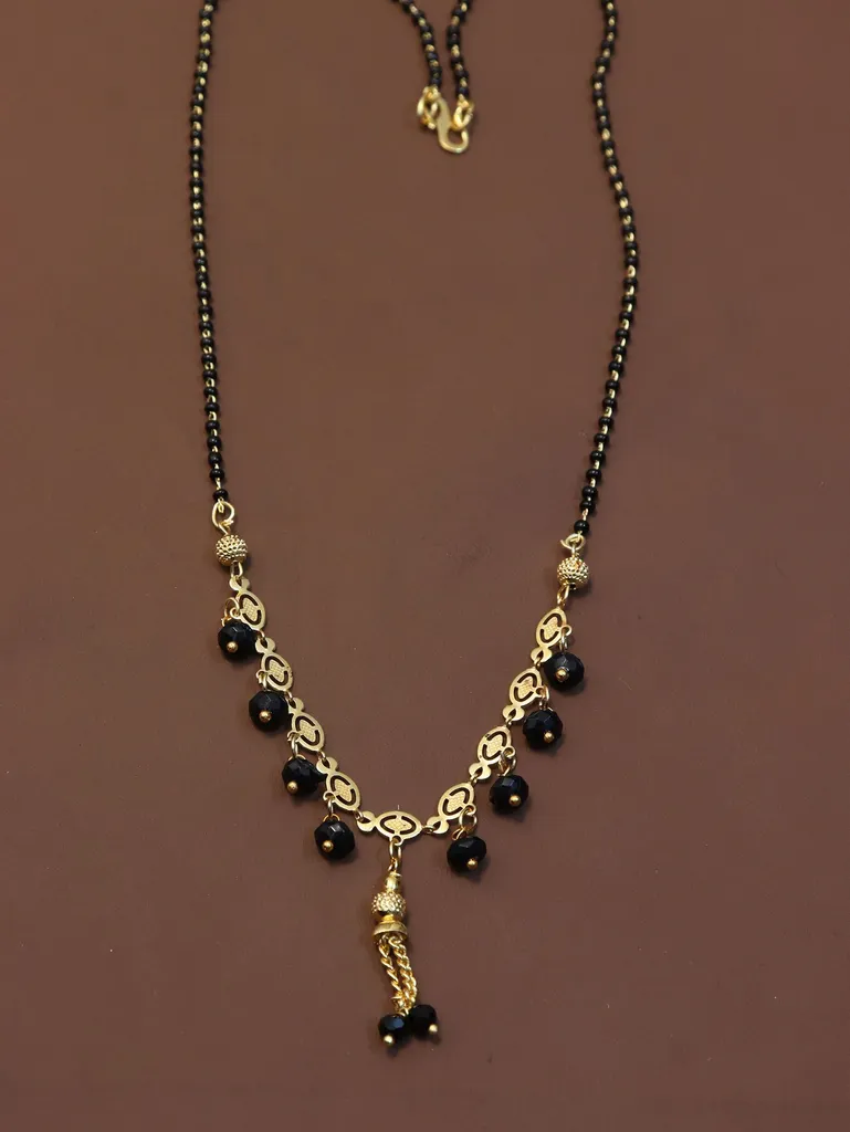 Traditional Single Line Mangalsutra in Gold finish - M1140