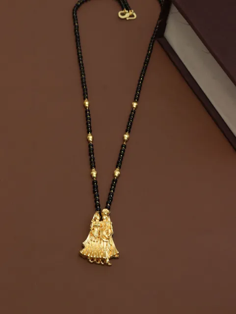 Traditional Single Line Mangalsutra in Gold finish - M361
