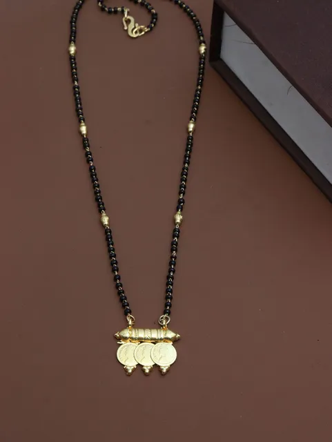 Traditional Single Line Mangalsutra in Gold finish - M443