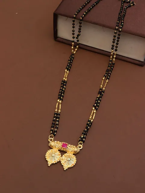 Traditional Double Line Mangalsutra in Gold finish - M463
