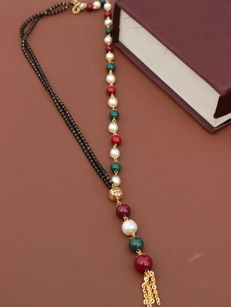 Traditional Double Line Mangalsutra in Gold finish - M475