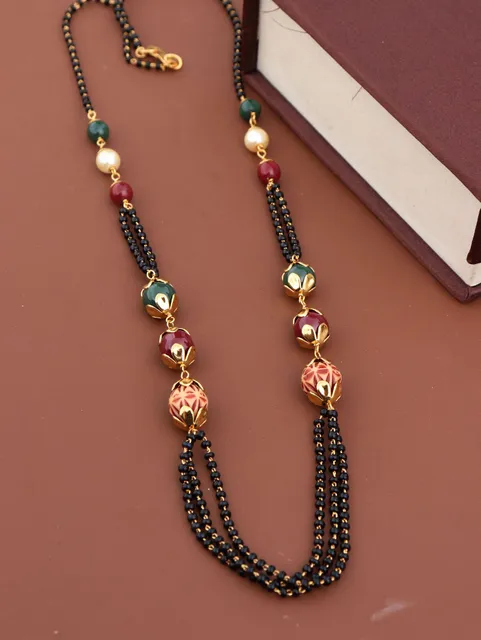 Traditional Double Line Mangalsutra in Gold finish - M510