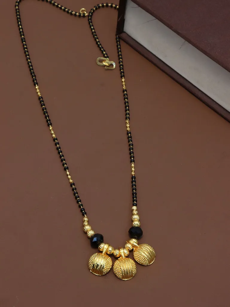 Traditional Single Line Mangalsutra in Gold finish - M515