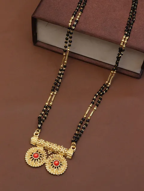 Traditional Double Line Mangalsutra in Gold finish - M526