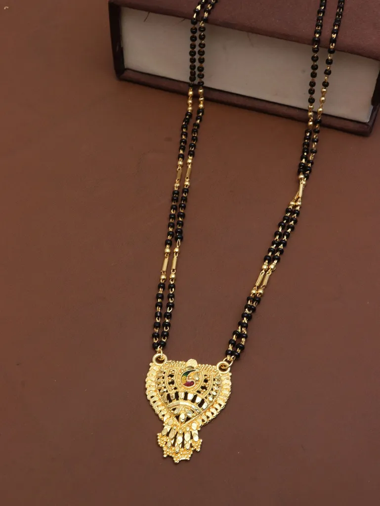 Traditional Double Line Mangalsutra in Gold finish - M523