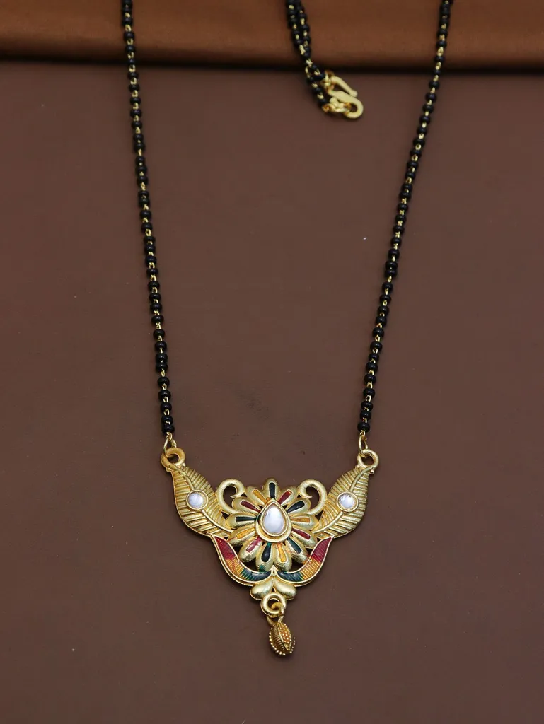 Traditional Single Line Mangalsutra in Gold finish - M535