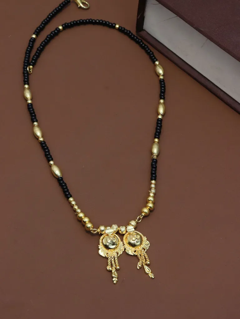 Traditional Single Line Mangalsutra in Gold finish - M591
