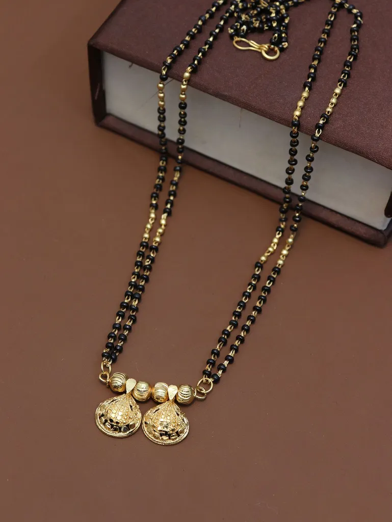 Traditional Double Line Mangalsutra in Gold finish - M610