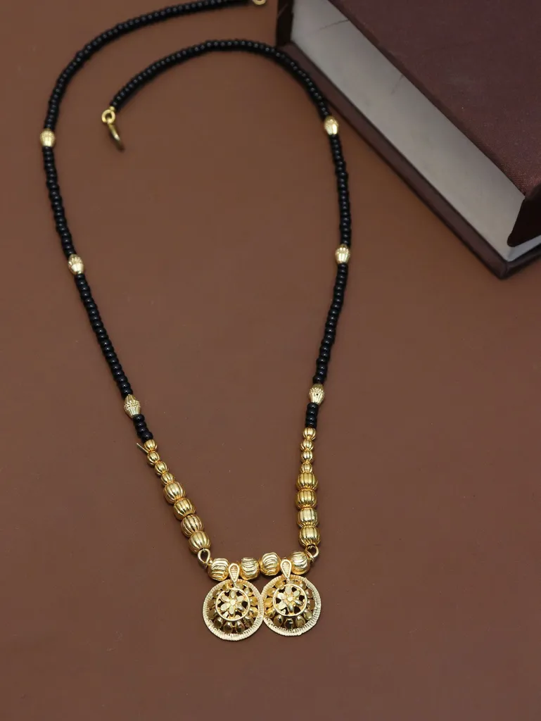 Traditional Single Line Mangalsutra in Gold finish - M588